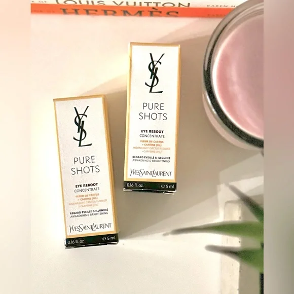 NIB bundle 2 YSL Yves Saint Laurent PURE SHOTS Eye Reboot Concentrate NEW - Picture 4 of 5
